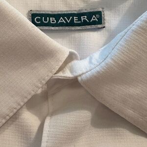 CUBAVERA 2X White Guayabera Shirt